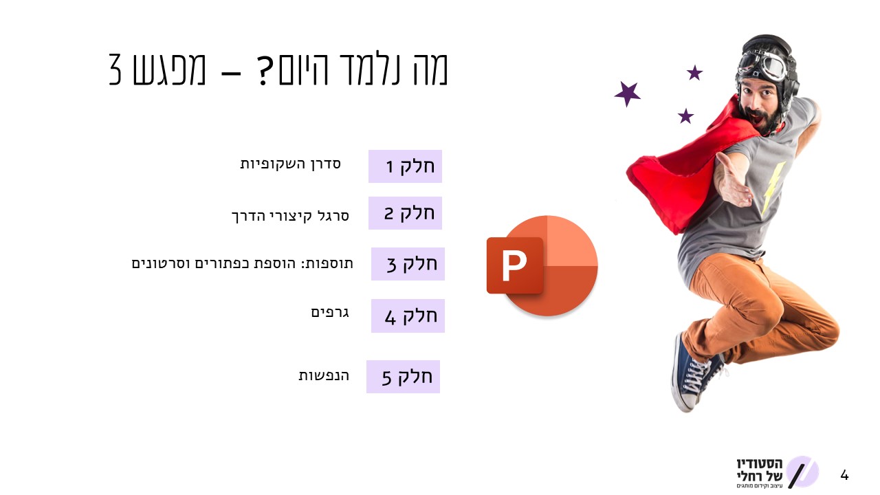 קורס מצגות פאוור פוינט: חלק 3